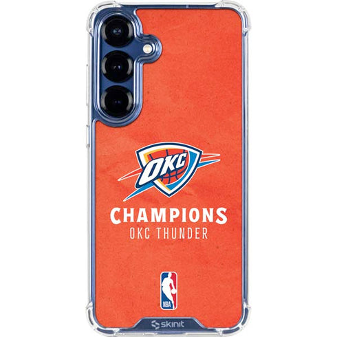 2025 NBA Champions Oklahoma City Thunder Galaxy S25 Clear Case
